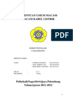 Ketentuan Umum Macam-Macam Kabel Listrik