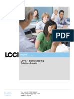 Lcci Level I Solution Book