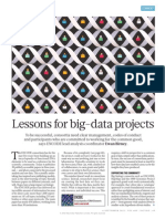 Lessons For Big-Data Projects