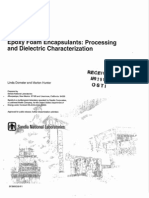 Epoxy Foam Encapsulant Processing"TITLE"Dielectric Properties of Epoxy Foams" TITLE"Characterization of Epoxy Foam Encapsulants"TITLE"Processing and Testing of Epoxy Foam Encapsulants