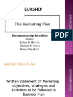 Chapter#8 The Marketing Plan by Shepherd Hisrich, Peters
