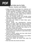 Download Road Safety Tips for Public Techers and Parents of Children by RoadSafety SN11959910 doc pdf