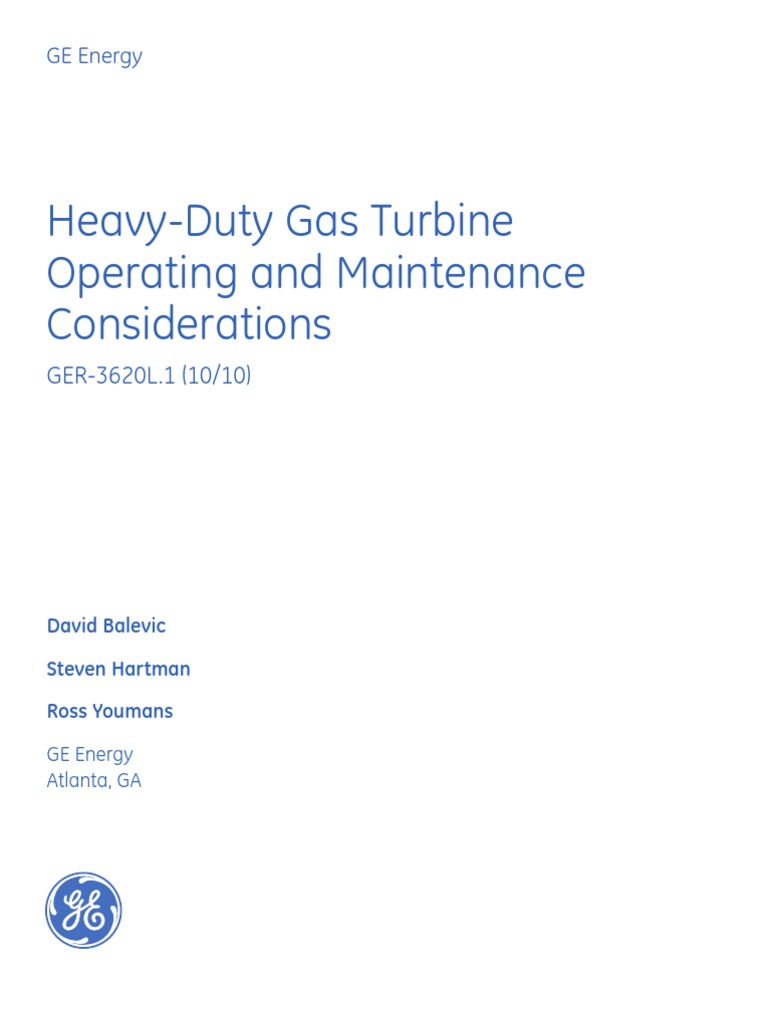 GE Energy Gas Turbine | PDF | Gas Turbine | Turbine