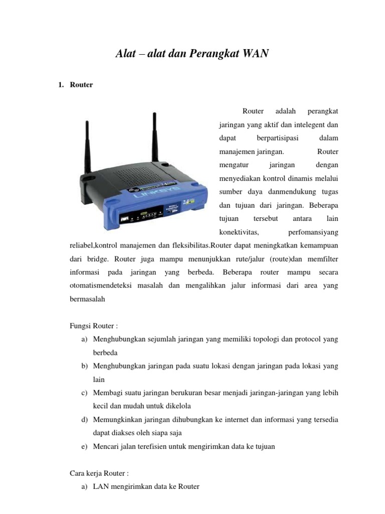 Peralatan Apa Saja Yang Dapat Dihubungkan Ke Internet - Berbagai Alat