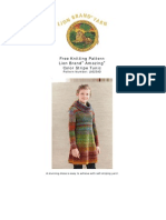 Free Knitting Pattern Lion Brand Amazing Color Stripe Tunic: Pattern Number: L0023AD