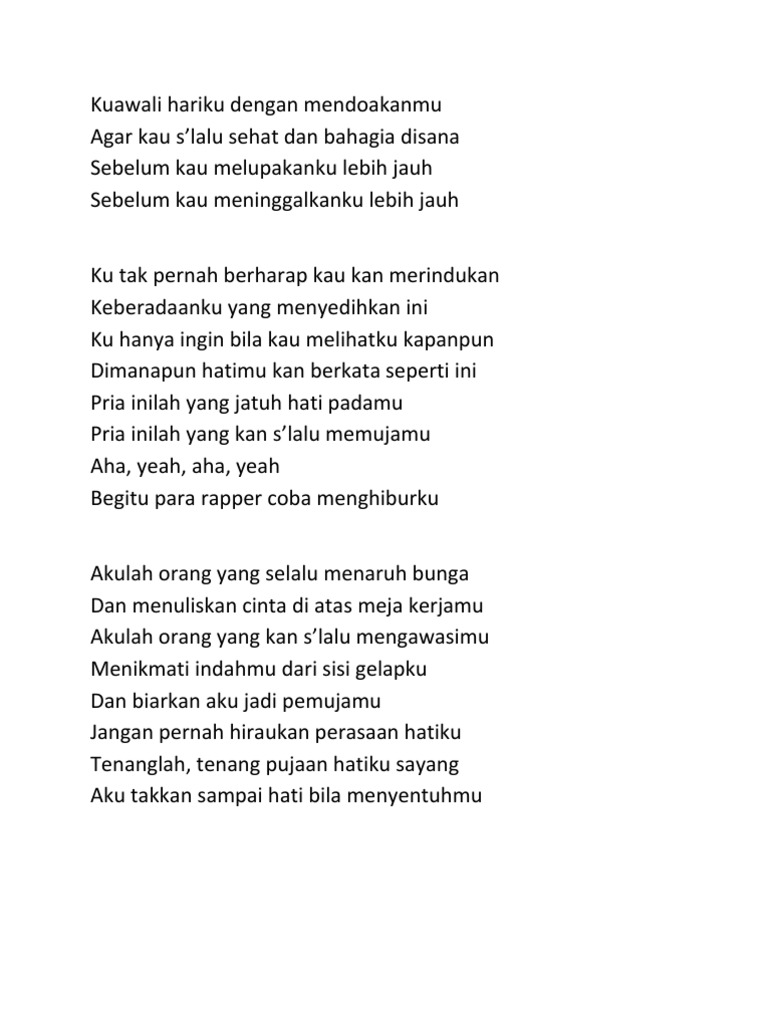 Kuawali Hariku Dengan Mendoakanmu Pdf