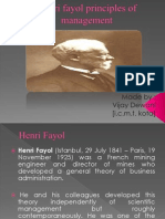 Henri Fayol Principles of Management