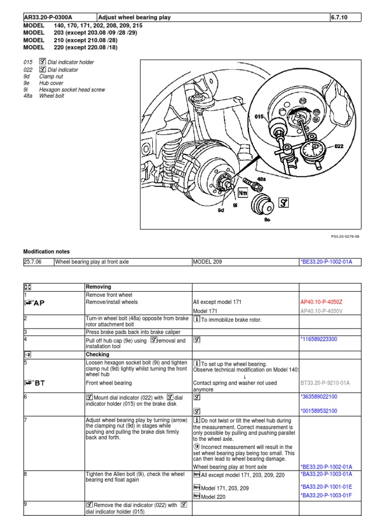 Adjust Wheel Bearing Play PDF Brake Axle