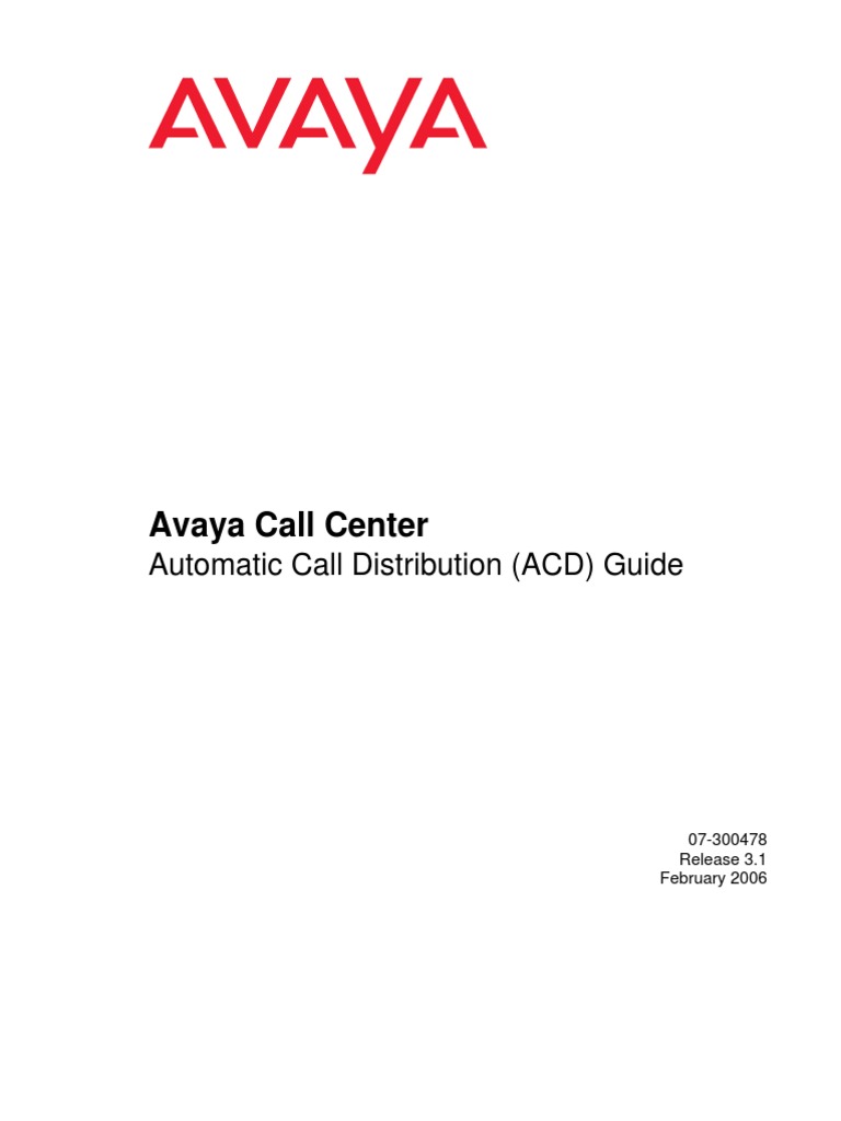 Avaya Call Center Guide | PDF | License | Call Centre
