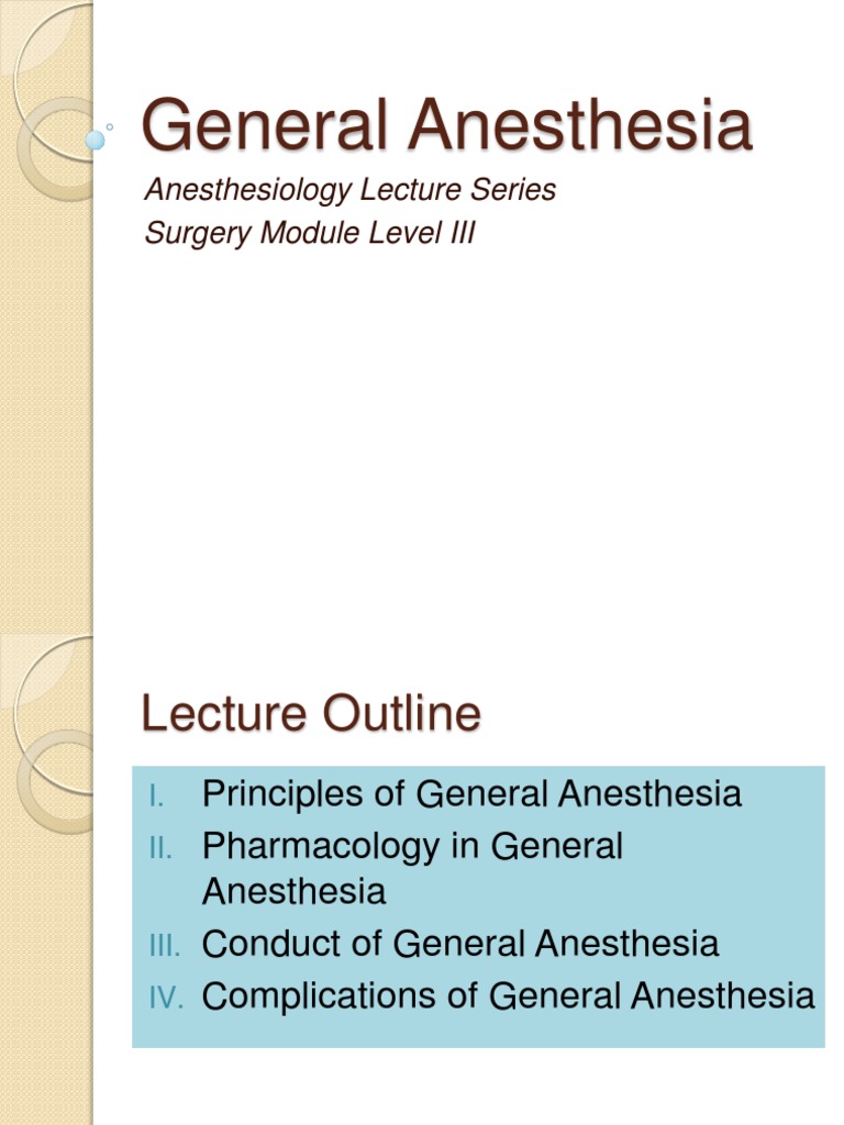 Principles of General Anesthesia PDF Anesthesia Acetylcholine