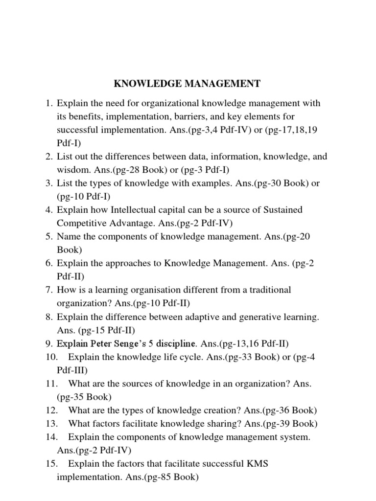 Knowledge Management Essentials Guide | PDF