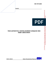 Sni 1973-2008 Cara Uji Berat Isi, Volume Produksi Campuran Dan Kadar Udara Beton