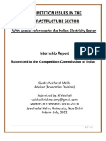 Competition Issues in The Infrastructure Sector - With Special Reference To The Indian Electricity Sector