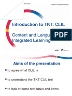CLIL CONTENT LANGUAGE INTEGRATED LEARNING
