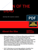 'Dawn of the Dead' Opening Title Sequence Analysis