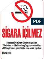 Sigara Yasak Panosu