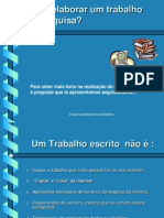 Como Realizar Um de Trabalho Pesquisa Versao Final