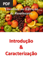 Vitaminas na Nutrição de Ruminantes