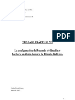 La Configuracion Del Binomio Civilización y Barbarie en Doña Bárbara