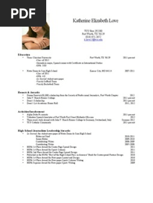 printable resume