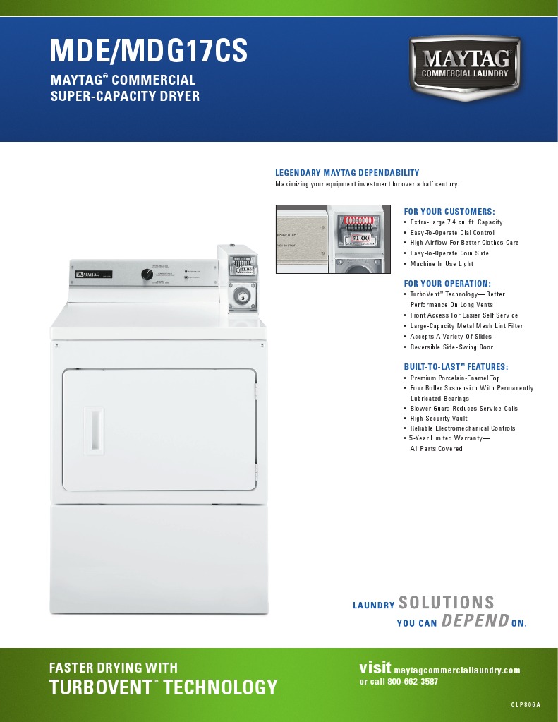 mde17csazw dimension guide en Clothes Dryer Duct (Flow)