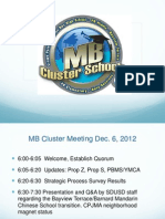 Cluster Meeting Dec. 6, 2012