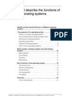 Identify and Describe The Functions of Different Operating Systems