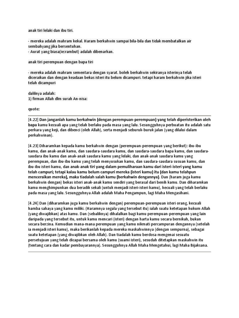 Anak Tiri Lelaki Dan Ibu Tiri Pdf