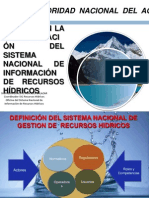 Avances en La Implementación Del Sistema Nacional de Información Sobre Los Recursos Hídricos", Perú-ANA, Sigfrido Fonseca