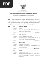 Putusan Sidang Putusan No.10!17!23 PUU VII 2009 | PDF