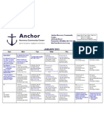 Anchor Recovery Community Center Pawtucket_January 2013 Calendar