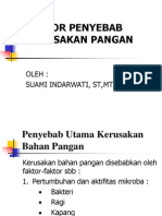 Faktor Penyebab Kerusakan Pangan