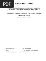 Download SPESIFIKASI SALURAN IRIGASI by Razhi Afwirobbih SN119734443 doc pdf