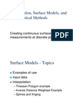 Surface Models Interpolation