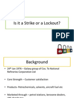 Strike or Lockout