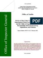 Review of Best-Value Contracting for the Department of State Local Guard Program and the Utility of Expanding the Policy Beyond High- Threat Posts in Iraq, Afghanistan, and Pakistan