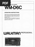 Download Sony WM-D6C User Manual by mauricebeck SN119741844 doc pdf