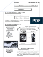I BIM - 1er. Año - Geografía - Guía 3 - Geografía