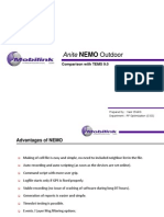 Anite NEMO Outdoor: Comparison With TEMS 9.0