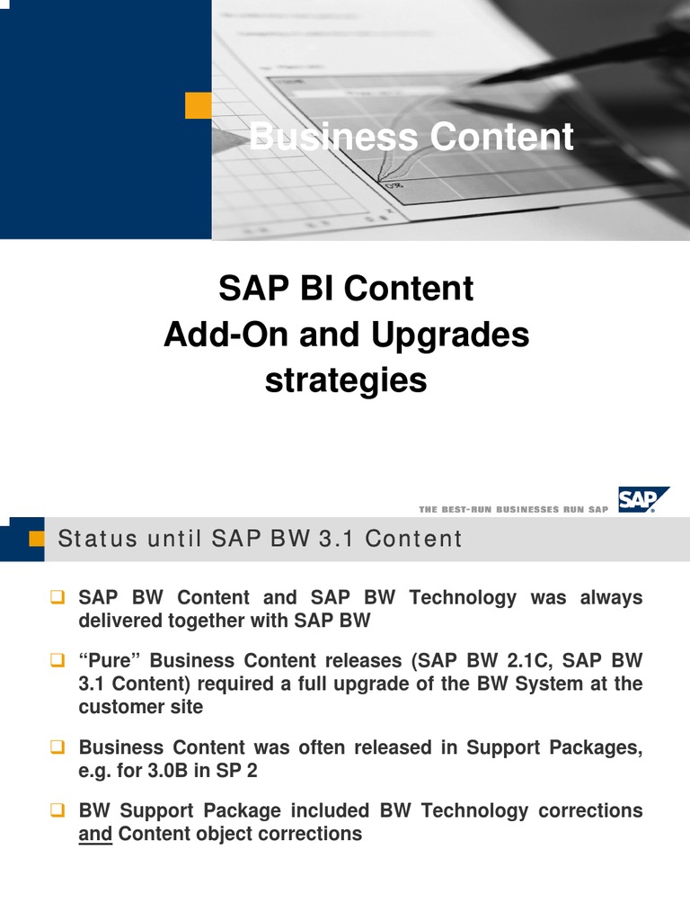 SAP BI Content and Upgrade Strategies | PDF