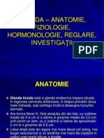 TIROIDA – ANATOMIE, FIZIOLOGIE, HORMONOLOGIE,