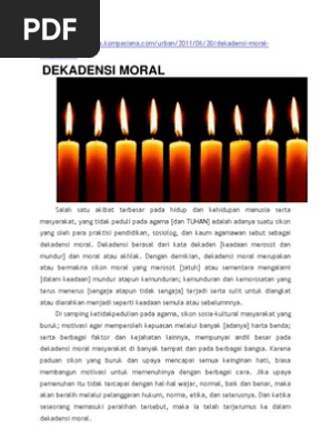 Dekadensi Moral Pdf