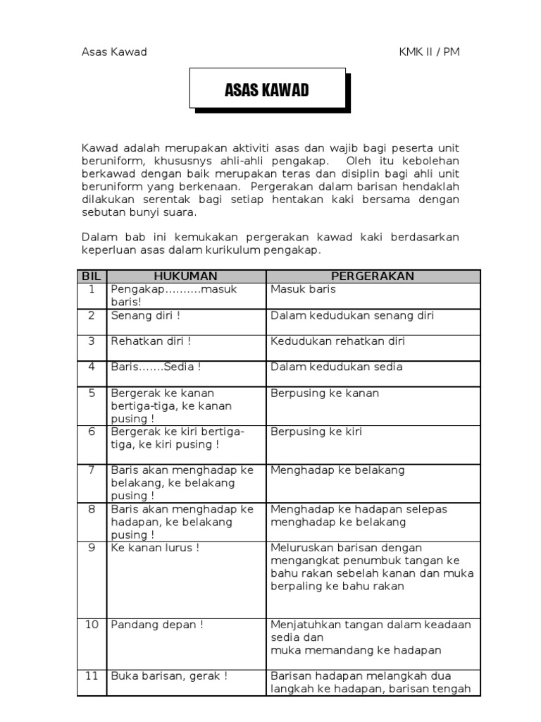Asas Kawad Kaki