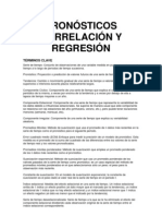 Pronósticos Correlación y Regresión