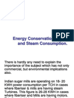 Energy Conservation in Power and Steam Consumption