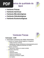 Parâmetros Físicos da Água
