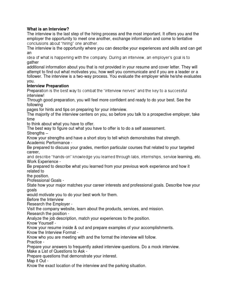 Essential Interview Preparation Guide | PDF | Business
