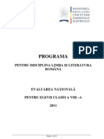 Programa Romana 2011