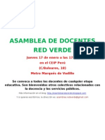 Asamblea de Docentes 17 Ene 2013