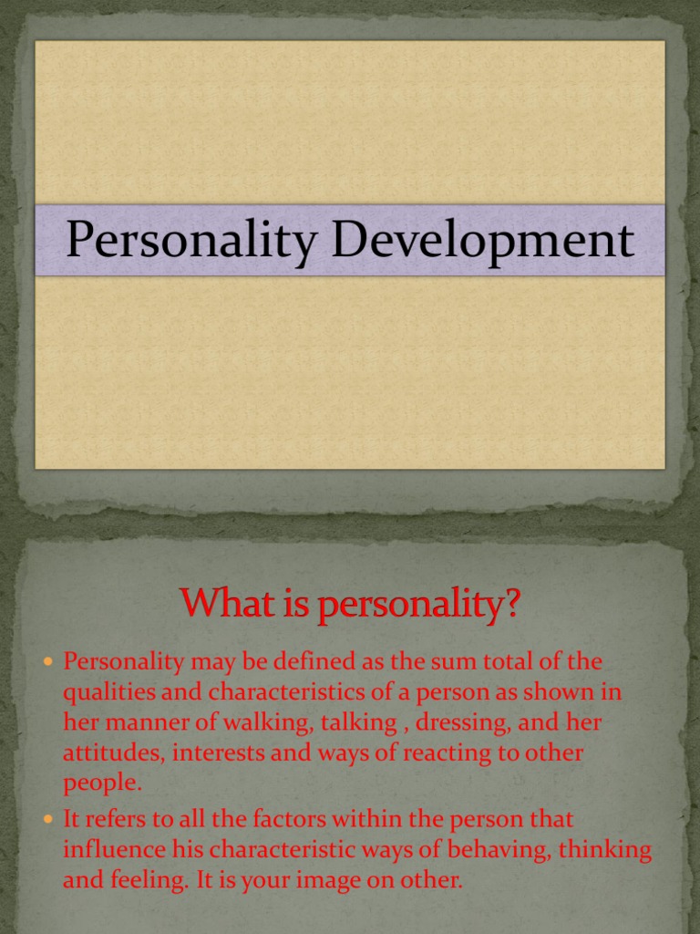 Personality Development Pdf Perfume Yellow